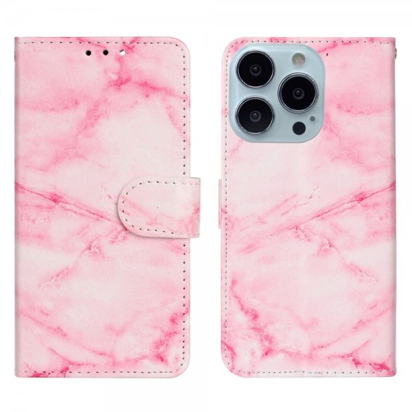 iPhone 13 Pro Fodral Motiv Rosa Marmor