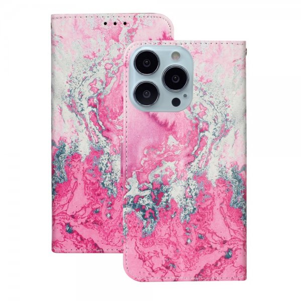 iPhone 13 Pro Fodral Motiv Rosa Sten