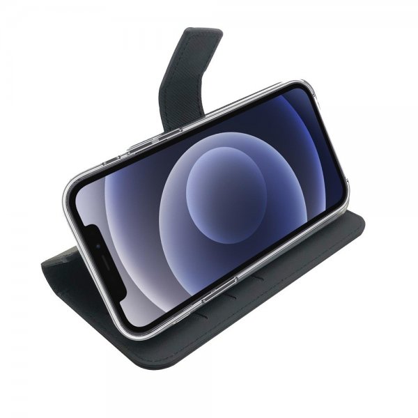 Celly iPhone 13 Pro Fodral Wally Wallet Case Svart