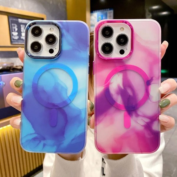 iPhone 13 Pro Skal Mönster Abstrakt Rosa