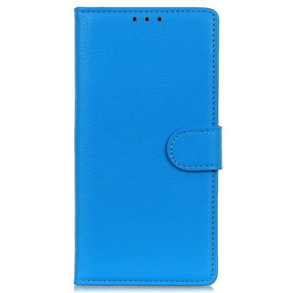 Nordic Covers iPhone 13 Pro Max Fodral Litchi Blå