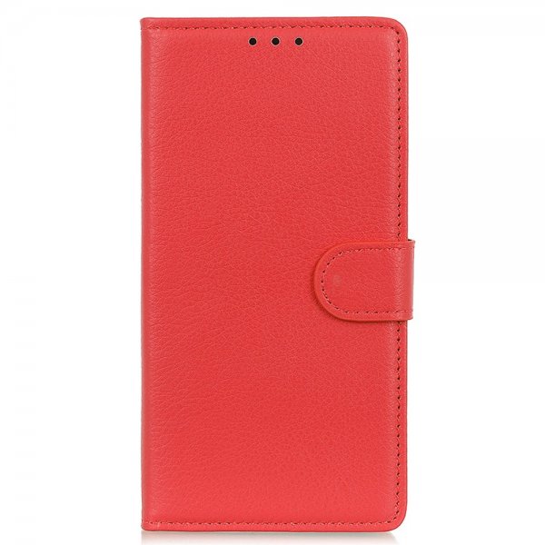 Nordic Covers iPhone 13 Pro Max Fodral Litchi Röd
