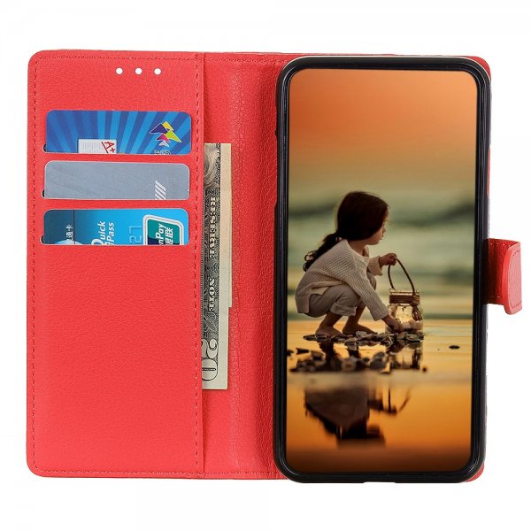 Nordic Covers iPhone 13 Pro Max Fodral Litchi Röd
