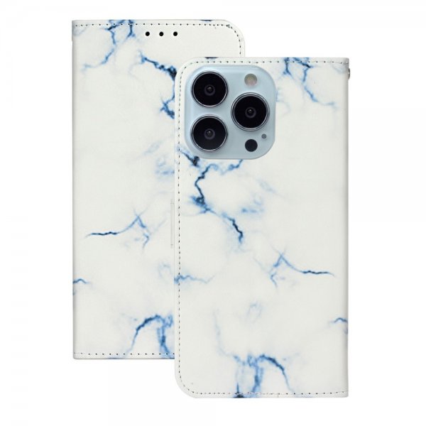 iPhone 13 Pro Max Fodral Motiv Vit Marmor