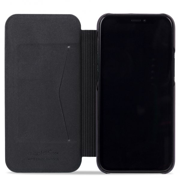 holdit iPhone 13 Pro Max Fodral SlimFlip Wallet Svart
