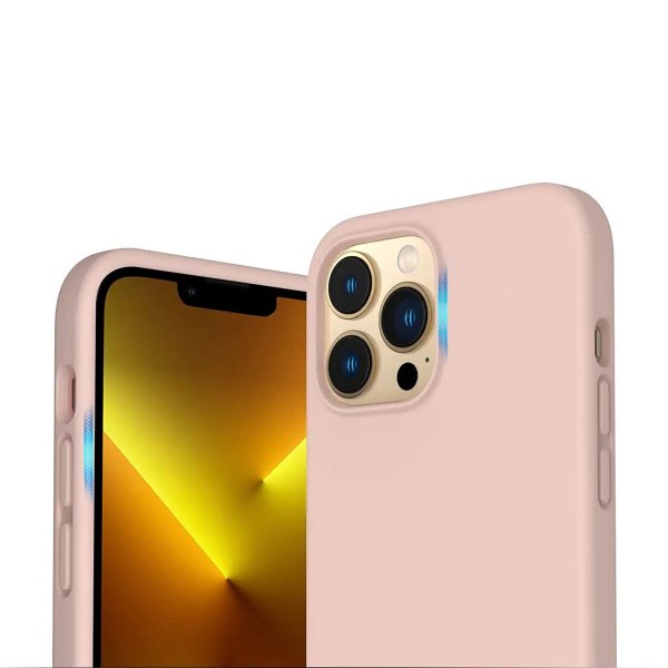 Rvelon iPhone 13 Pro Max Skal Silikon Beige