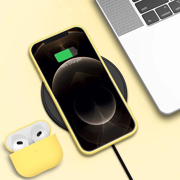 Rvelon iPhone 13 Pro Max Skal Silikon Gul