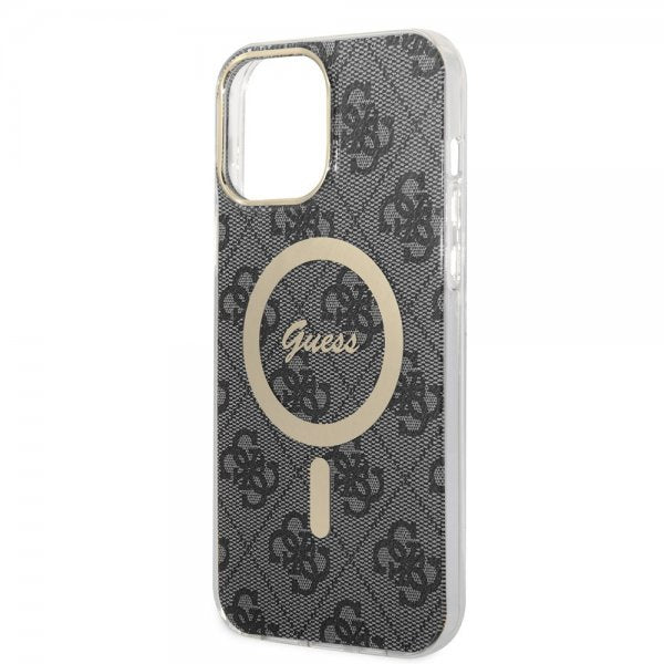 Guess iPhone 13 Pro Max Skal 4G Pattern MagSafe Svart
