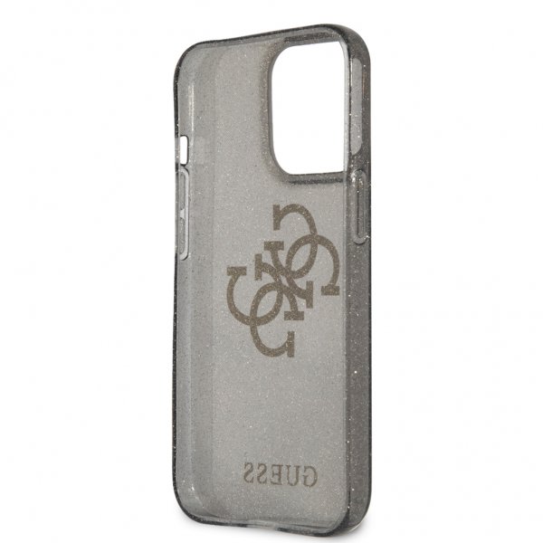 Guess iPhone 13 Pro Max Skal Full Glitter Svart