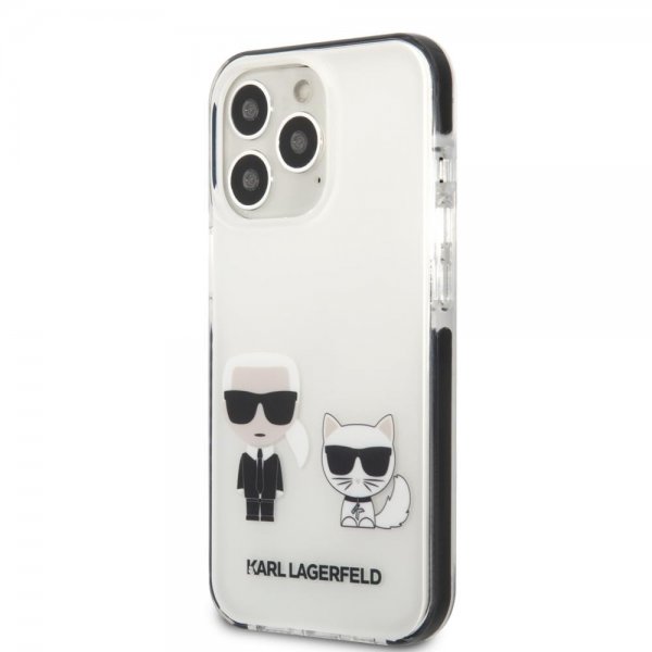 Karl Lagerfeld iPhone 13 Pro Max Skal Karl & Choupette Vit