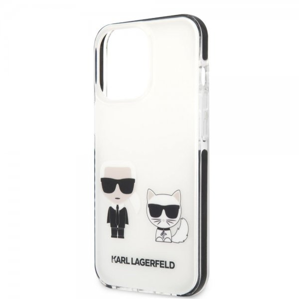 Karl Lagerfeld iPhone 13 Pro Max Skal Karl & Choupette Vit