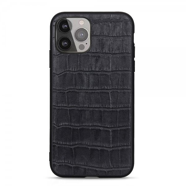 iPhone 13 Pro Max Skal Krokodilmönster Svart