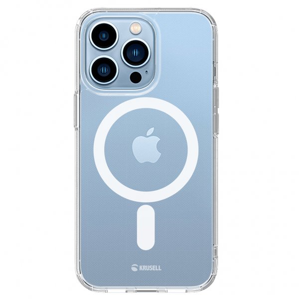 Krusell iPhone 13 Pro Max Skal MagSafe Clear Cover Transparent