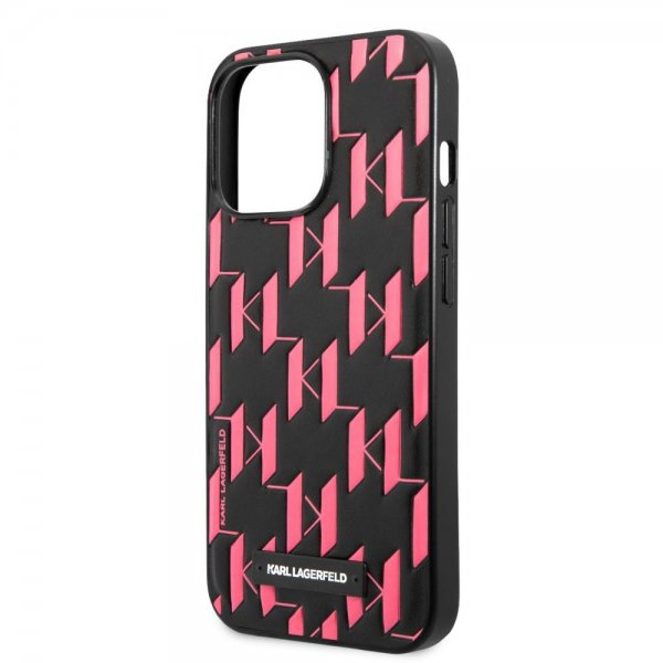 Karl Lagerfeld iPhone 13 Pro Max Skal Monogram Pattern Rosa