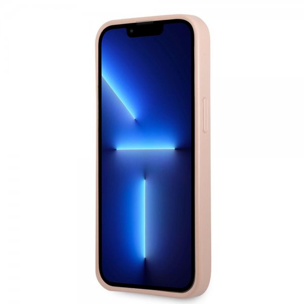 Guess iPhone 13 Pro Max Skal Saffiano Double Cardslot Rosa