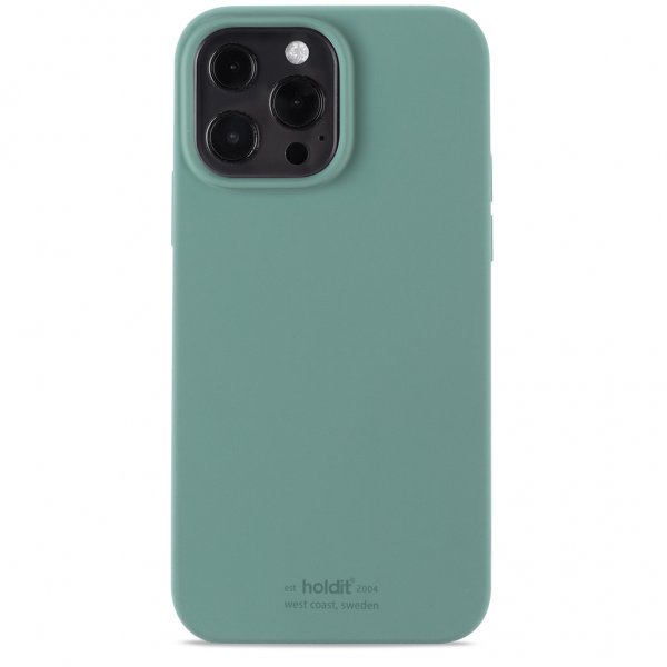holdit iPhone 13 Pro Max Skal Silikon Moss Green