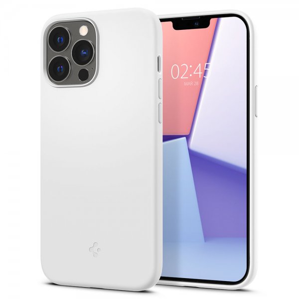 Spigen iPhone 13 Pro Max Skal Silicone Fit Vit