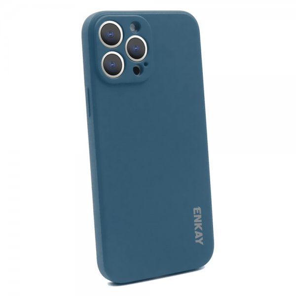 Enkay iPhone 13 Pro Max Skal Silicone Mörkblå