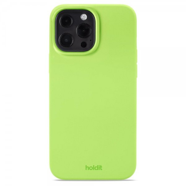 Holdit iPhone 13 Pro Max Skal Silikon Acid Green