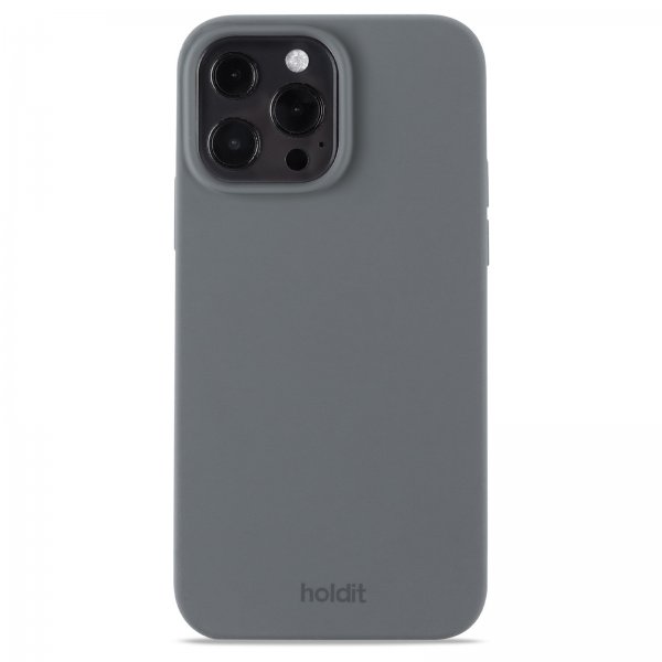 holdit iPhone 13 Pro Max Skal Silikon Space Gray