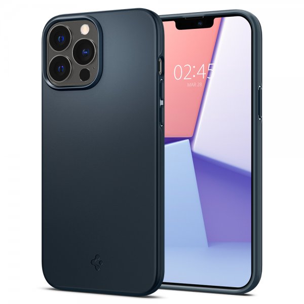 Spigen iPhone 13 Pro Max Skal Thin Fit Metal Slate