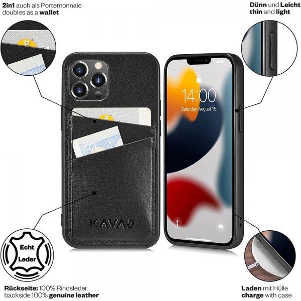 KAVAJ iPhone 13 Pro Max Skal Tokyo Svart