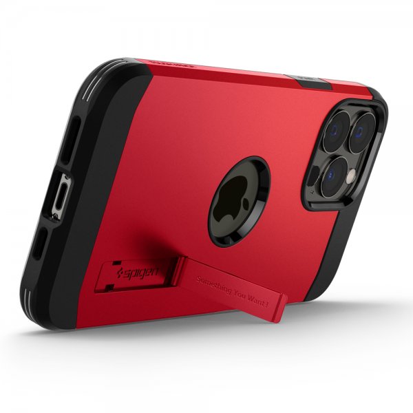 Spigen iPhone 13 Pro Max Skal Tough Armor Röd