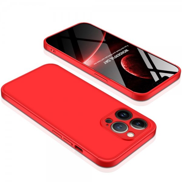 GKK iPhone 13 Pro Max Skal Tredelat Röd
