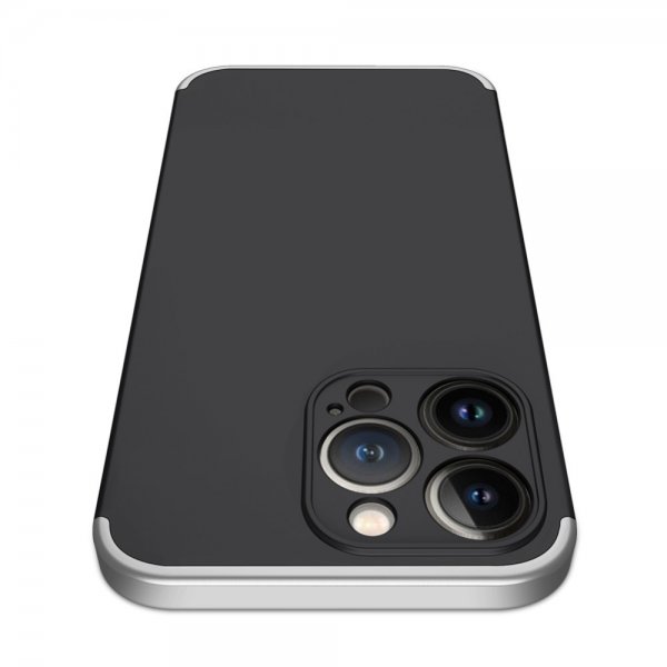 GKK iPhone 13 Pro Max Skal Tredelat Svart Silver