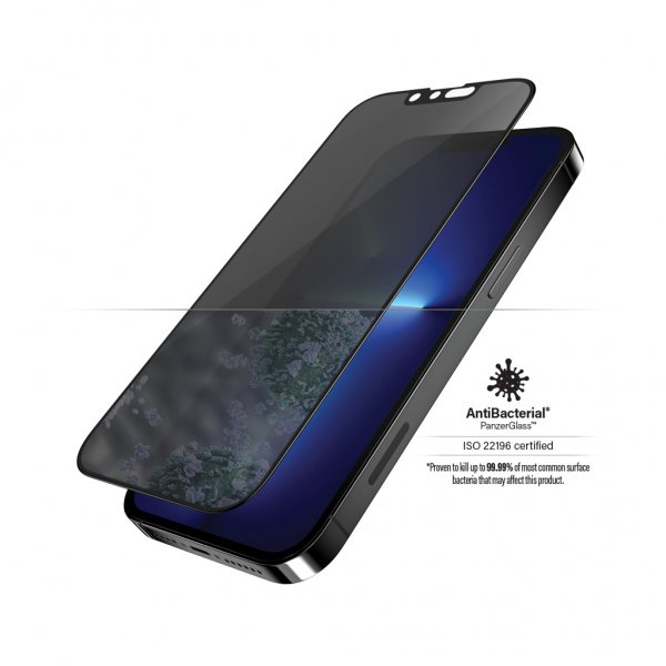 PanzerGlass iPhone 13 Pro Max Skärmskydd Edge-to-Edge Case Friendly Privacy