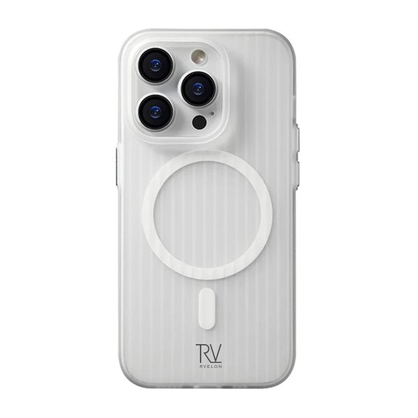 Rvelon iPhone 13 Pro Skal Korrugerad MagSafe Vit