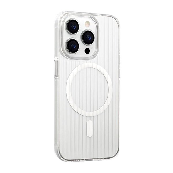 iPhone 13 Pro Skal Korrugerad MagSafe Transparent