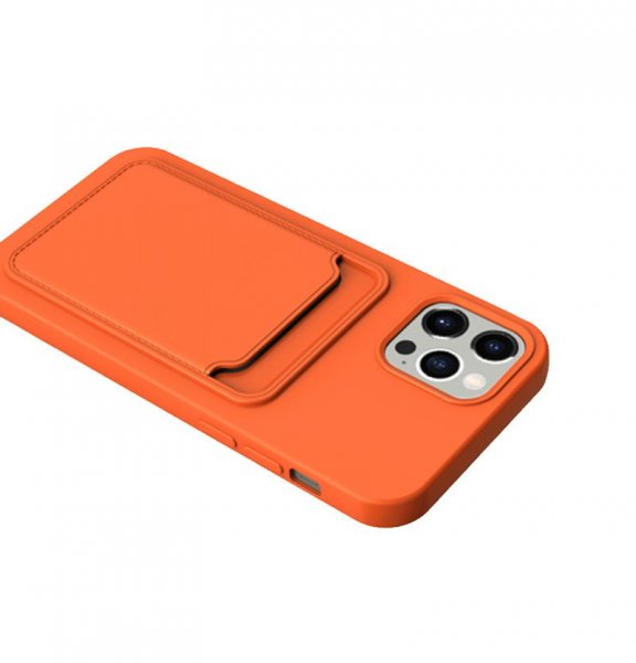 iPhone 13 Pro Skal Korthållare Orange
