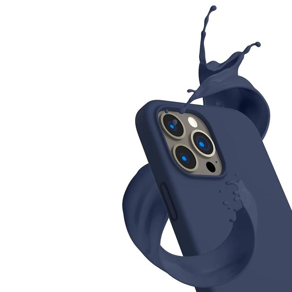 Rvelon iPhone 13 Pro Skal Silikon Blå