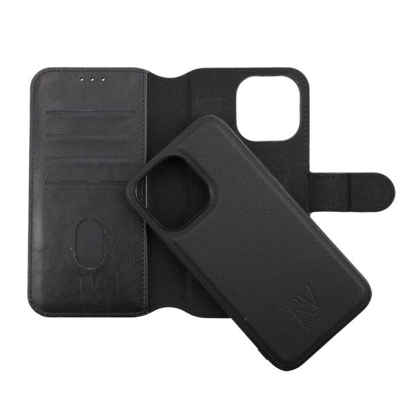 Rvelon iPhone 13 Pro Fodral Magnetiskt Avtagbart Skal Svart