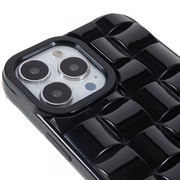 iPhone 13 Pro Skal 3D Mönster Svart
