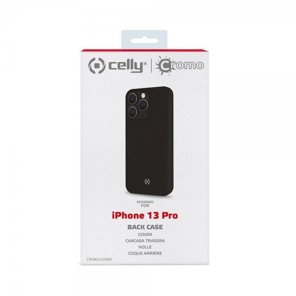 Celly iPhone 13 Pro Skal CROMO Svart
