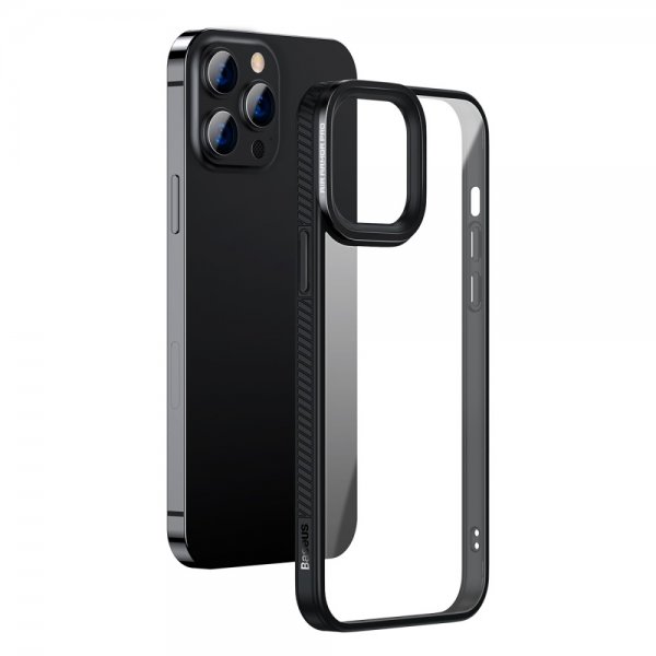 Baseus iPhone 13 Pro Skal Crystal Series Svart