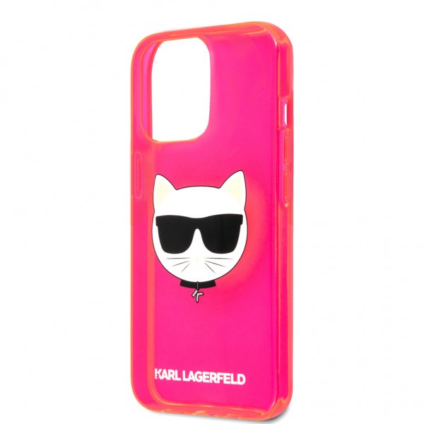 Karl Lagerfeld iPhone 13 Pro Skal Fluo Rosa