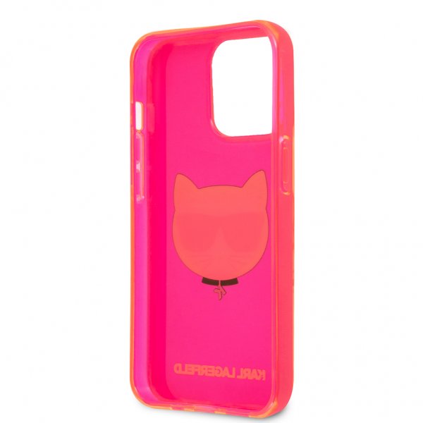 Karl Lagerfeld iPhone 13 Pro Skal Fluo Rosa