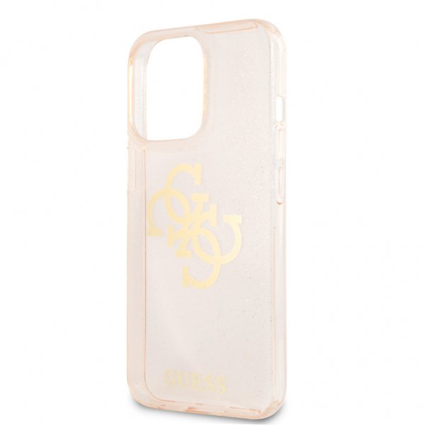 Guess iPhone 13 Pro Skal Full Glitter Guld