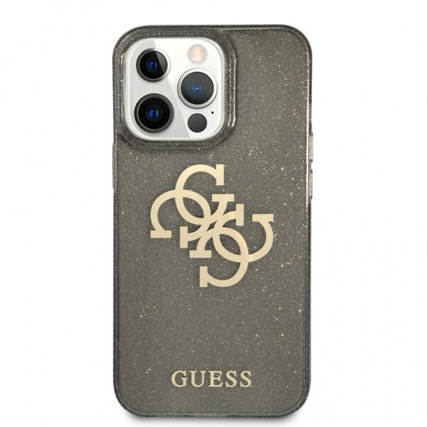 Guess iPhone 13 Pro Skal Full Glitter Svart