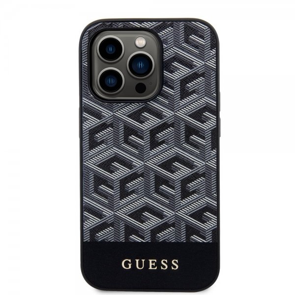 Guess iPhone 13 Pro Skal G Cube MagSafe Svart