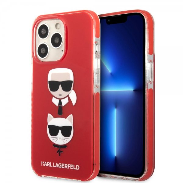 Karl Lagerfeld iPhone 13 Pro Skal Karl & Choupette Röd