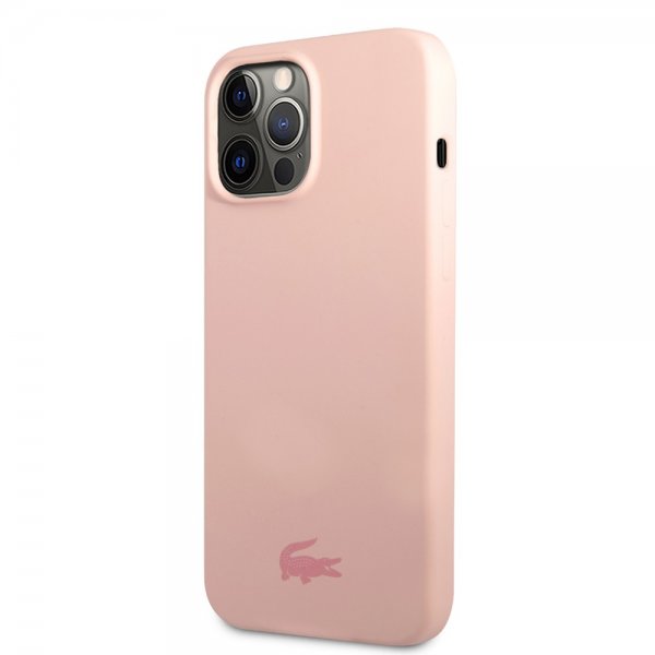 Lacoste iPhone 13 Pro Skal Liquid Silicone Glossy Logo Rosa