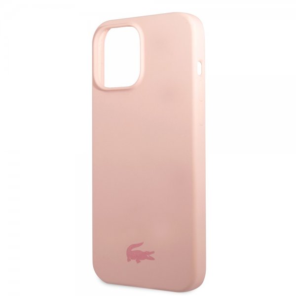 Lacoste iPhone 13 Pro Skal Liquid Silicone Glossy Logo Rosa