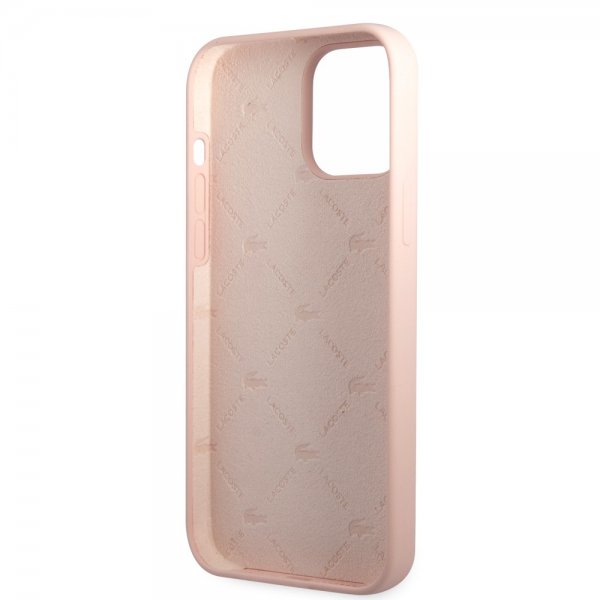 Lacoste iPhone 13 Pro Skal Liquid Silicone Glossy Logo Rosa