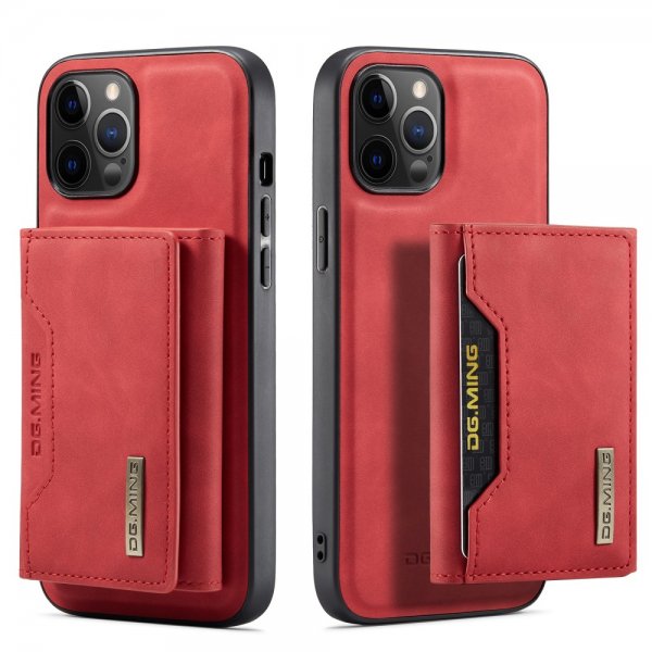 Dg.Ming iPhone 13 Pro Skal M2 Series Löstagbar Korthållare Röd