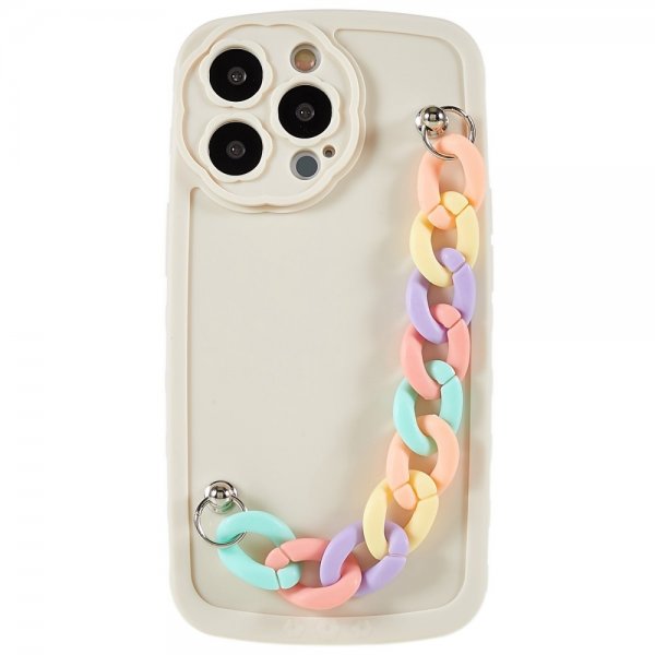 iPhone 13 Pro Skal med Strap Färgglatt