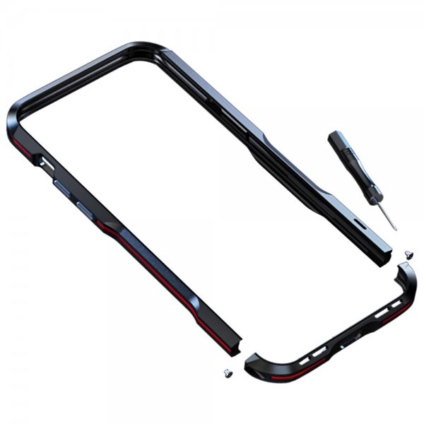 iPhone 13 Pro Skal Metal Bumper Röd